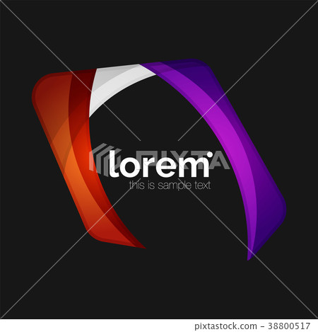 Clean professional business emblem, abstract Clean professional business emblem, abstract 38800517