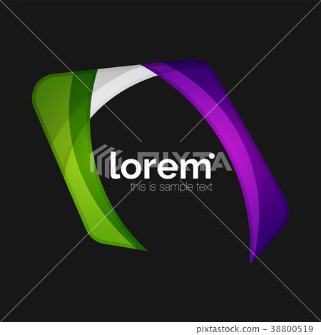 Clean professional business emblem, abstract Clean professional business emblem, abstract 38800519