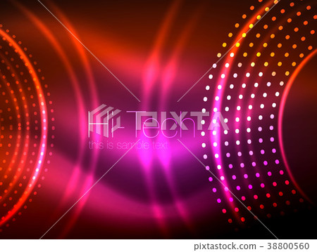 Magic neon circle shape abstract background, shiny Magic neon circle shape abstract background, shiny 38800560