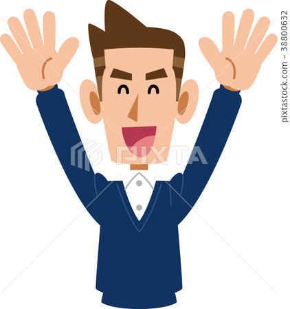 Delighted men - Stock Illustration [38800632] - PIXTA
