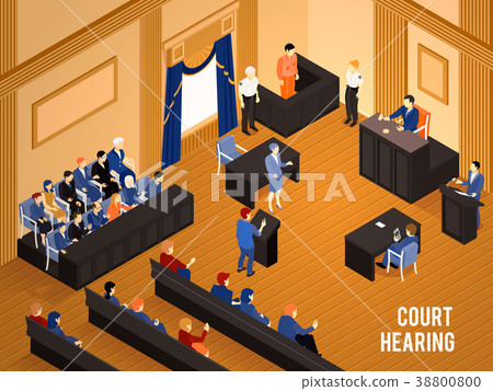 Law Isometric Illustration 38800800