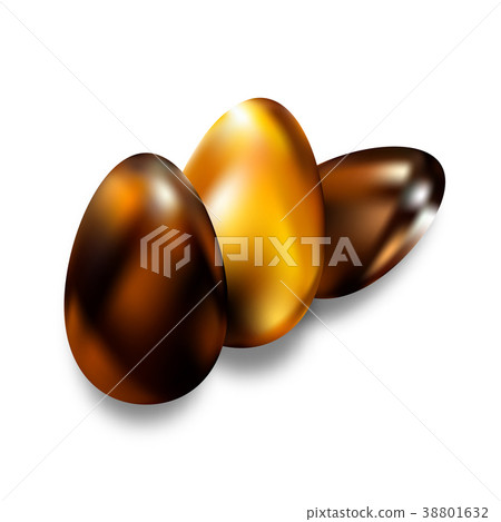 Chocolate eggs in fun day of spring Easter 38801632