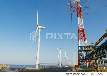 Kashima waterfront wind power generation 38802269