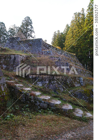 [日本的100座大城堡]岩村城堡本丸Rokudan牆 38802577