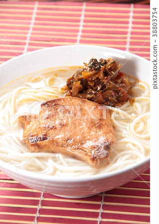 noodles with meat in soup noodles with meat in soup 38803754