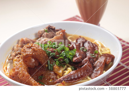noodles with meat in soup noodles with meat in soup 38803777