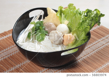 noodles with meat in soup noodles with meat in soup 38803974