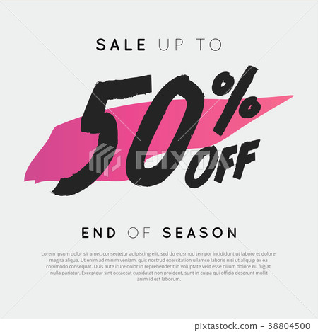 Sale Up To 50% Off End Of Season. - Stock Illustration [38804500] - PIXTA