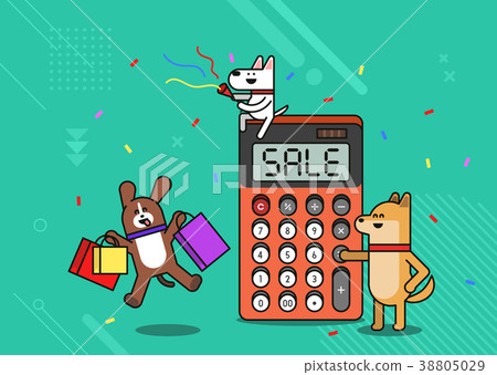 Illustration - animals shopping concept vector. various payment method of e-commerce, coupon and card. 001 Illustration - animals shopping concept vector. various payment method of e-commerce, coupon and card. 001 38805029