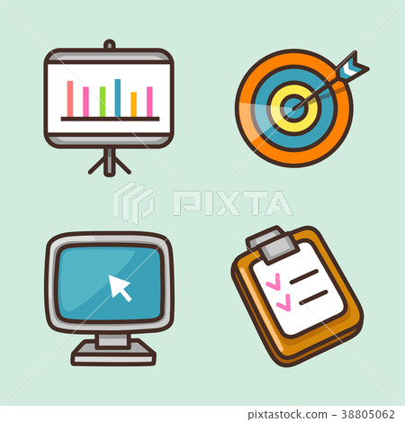 flat icons set - school objects and education items isolated on white background. 009 flat icons set - school objects and education items isolated on white background. 009 38805062
