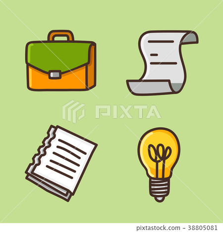 flat icons set - school objects and education items isolated on white background. 032 flat icons set - school objects and education items isolated on white background. 032 38805081