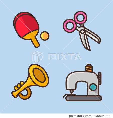 flat icons set - school objects and education items isolated on white background. 044 38805088