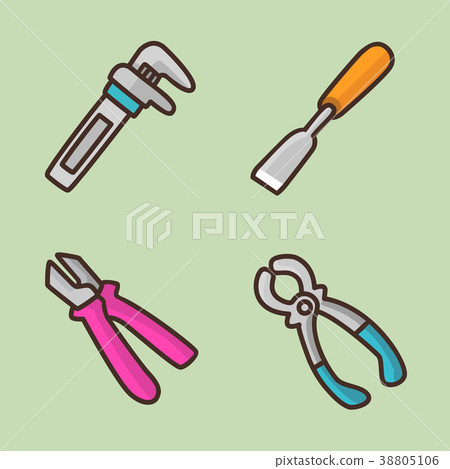 flat icons set - school objects and education items isolated on white background. 058 flat icons set - school objects and education items isolated on white background. 058 38805106