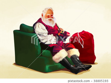 Vector - Santa's day, give a present to children all over the world on Christmas. it's express his busy Christmas. 006 Vector - Santa's day, give a present to children all over the world on Christmas. it's express his busy Christmas. 006 38805193