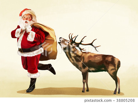 Vector - Santa's day, give a present to children all over the world on Christmas. it's express his busy Christmas. 009 38805208