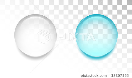 Transparent water drop on white background Transparent water drop on white background 38807363
