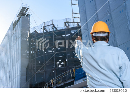 施工現場工人現場監督 施工現場工人現場監督 38808010