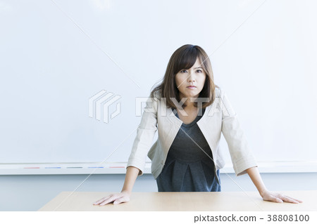 Businesswoman working young woman Businesswoman working young woman 38808100