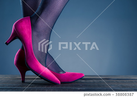 Pink high heel women body parts 38808387