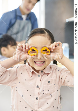 房子，家庭，爸爸，女兒，兒子，韓國 38808751