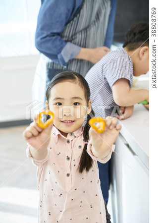 房子，家庭，爸爸，女兒，兒子，韓國 38808769