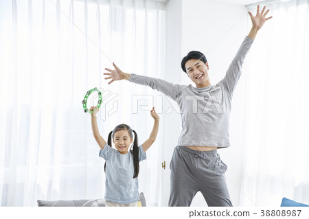 家，爸爸，女兒，韓國 38808987