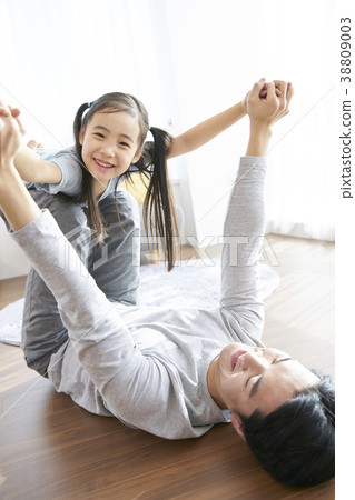家，爸爸，女兒，韓國 38809003
