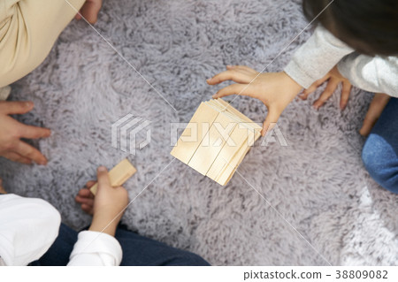 房子，家庭，爸爸，女兒，兒子，韓國 38809082