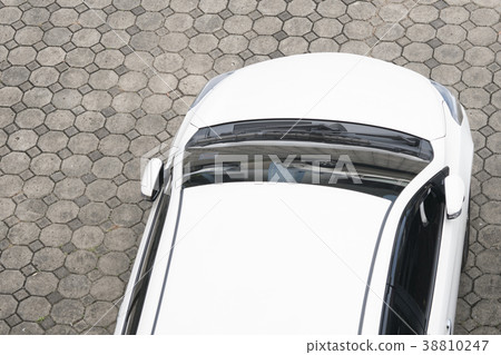 Cars in the parking view from above 38810247