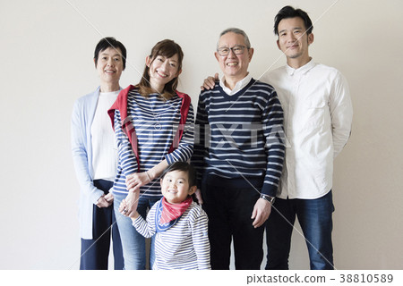 Image of a three generation family Image of a three generation family 38810589