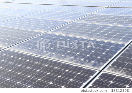 Dirty solar panel Dirty solar panel 38812398
