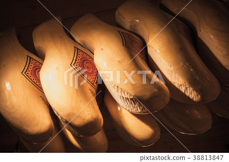 Klompen, traditional Dutch wooden shoes 38813847