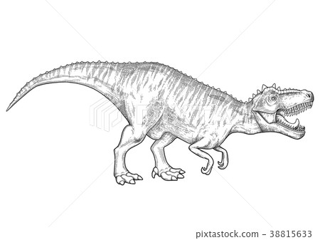 Realistic graphic dinosaur 38815633