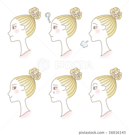 一名婦女的檔案有另外頭髮表示的 38816145