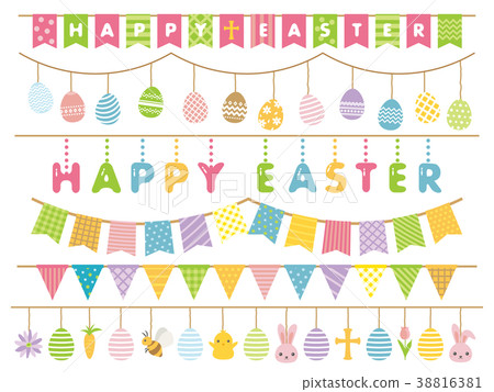 Set of Easter garland 38816381