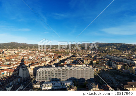Aerial view of Turin - Torino Italy Aerial view of Turin - Torino Italy 38817940