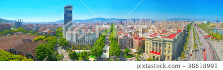 Panorama on whole Barcelona Panorama on whole Barcelona 38818991