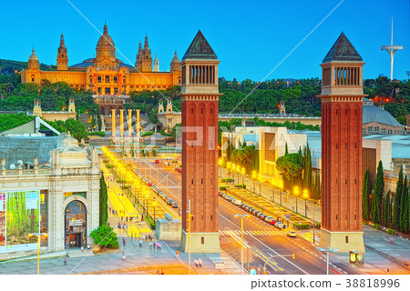 Panorama Towers Venetian and Square of Spain Panorama Towers Venetian and Square of Spain 38818996