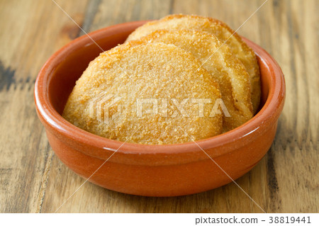 portuguese meat cookies on dish 38819441