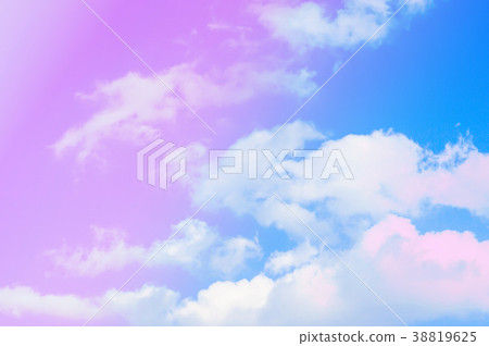 blue sky and clouds pastel color filter effect - Stock Photo [38819625] -  PIXTA