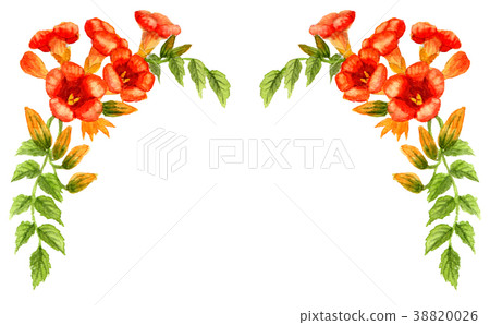 Upper decorative frame of the pine needle 38820026