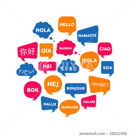 International language communication concept 38822089