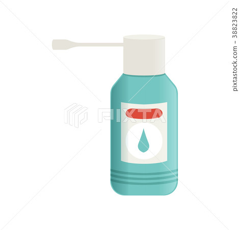 Throat spray aerosol medication bottle, medicinal Throat spray aerosol medication bottle, medicinal 38823822