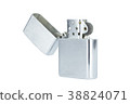 Steel silver lighter isolated clippingpath 38824071