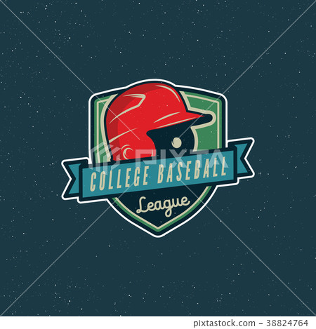 vintage baseball logo. retro styled sport emblem 38824764