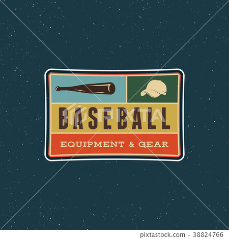 vintage baseball logo. retro styled sport emblem 38824766