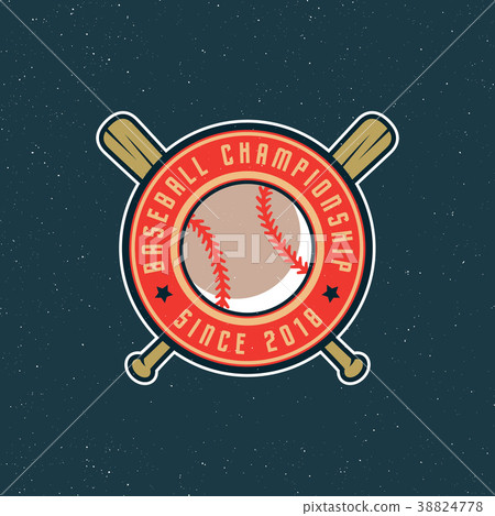 vintage baseball logo. retro styled sport emblem