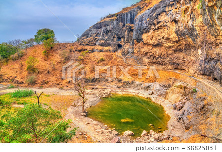 Sita Ki Nahani lake at Ellora Caves. India 38825031