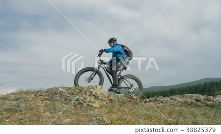 Fat bike also called fatbike or fat-tire bike in 38825379