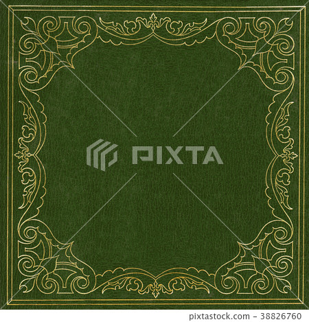 Green and gold leather cover Green and gold leather cover 38826760